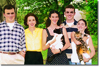 ngela Marulanda con su familia